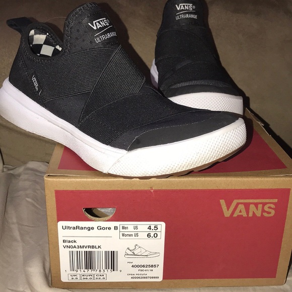 vans ultrarange gore black womens shoes